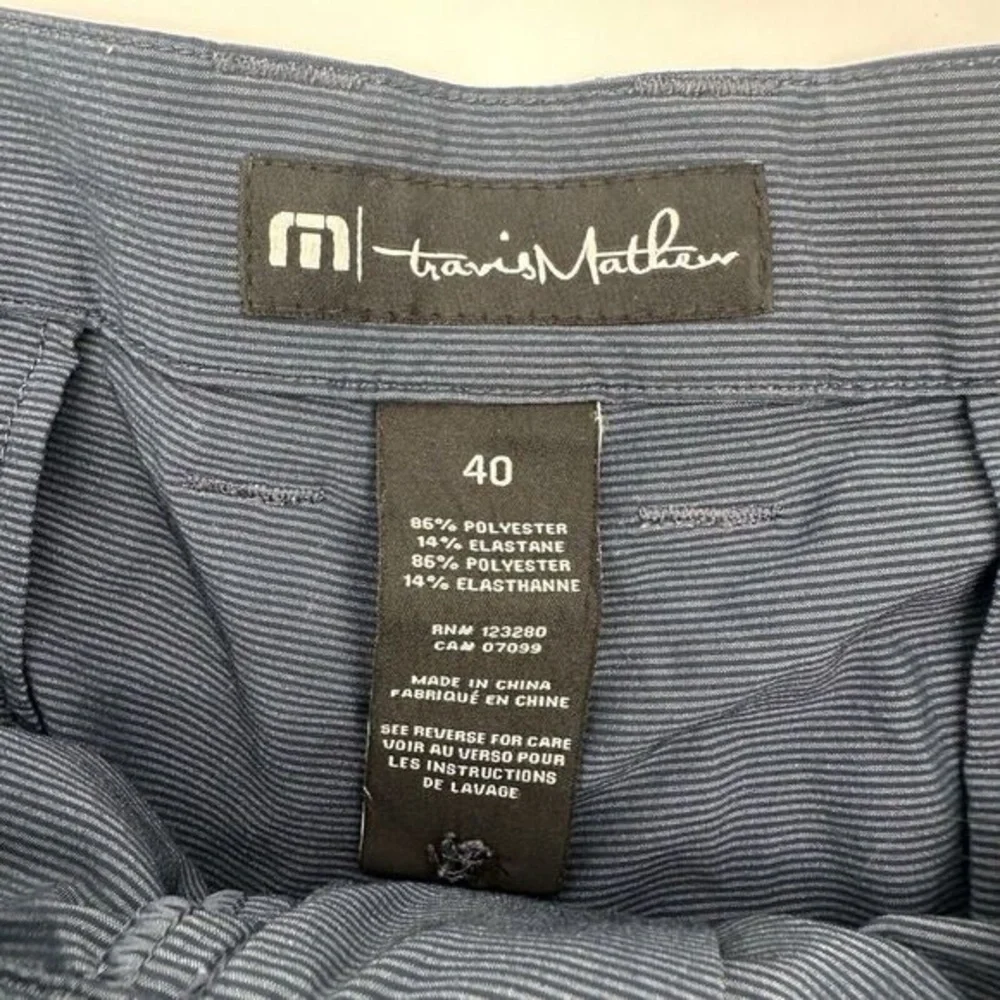 Travis Mathew Dark Navy Flat Front Performance Shorts